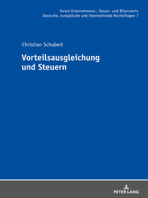 cover image of Vorteilsausgleichung und Steuern